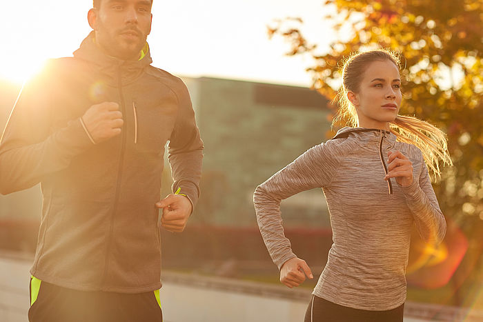 Paar beim Joggen